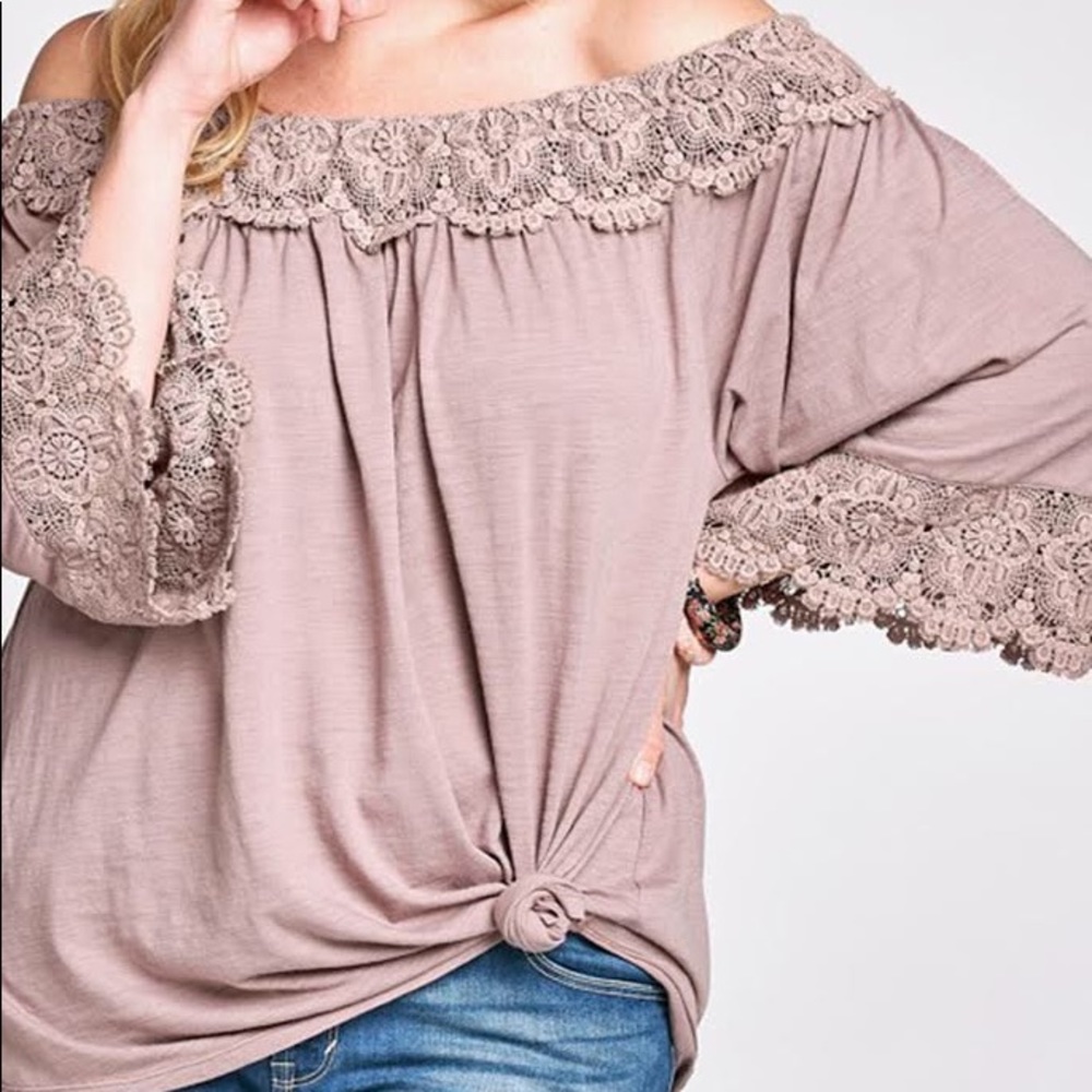 Plus Size Lace Top
